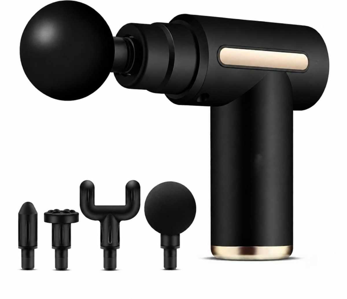 Mini Massage Gun - Deep Tissue Handheld

Massager for Full Body Pain Relief - Small & Powerful, 6 Speeds, 4 Heads, Rechargeable for Men and woman use